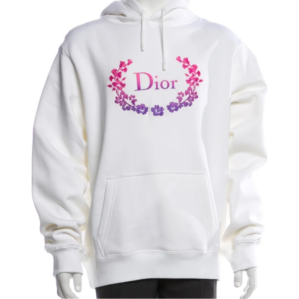 Authentic Dior floral logo hoodie